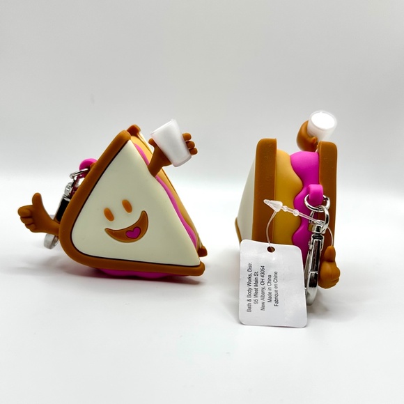 Bath & Body Works PB&J Sandwich Buddy Keychain and Sanitizer Holder - Picture 3 of 4